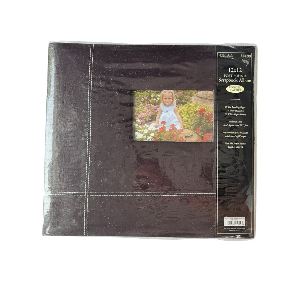 NEW Brown Post Bound Scrapbook Album 12" x 12" from the Paper Studio